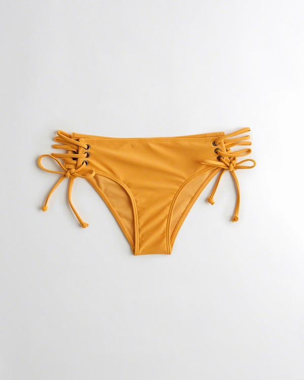 Costumi da Bagno Hollister Donna Lace-Up Cheeky Bikini Gialle Italia (215WIRHF)